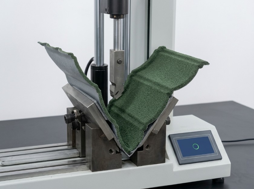 Stone Coated Metal roofing BENDING TEST