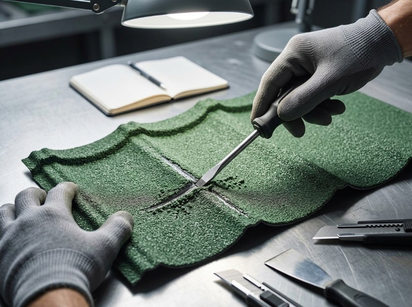 Stone Coated Metal roofing ADHESION TEST
